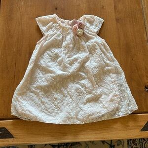 Catherine Malandrino Pink and Cream Lace Dress